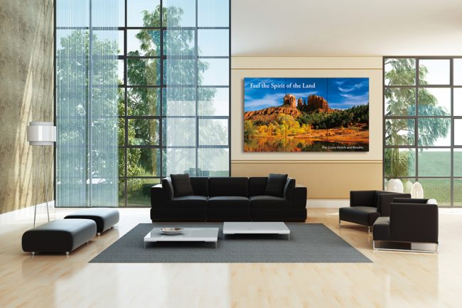 Il Video Wall è un display che garantisce immagini video di elevata qualità con un forte impatto visivo. Contattaci per maggiori dettagli.
