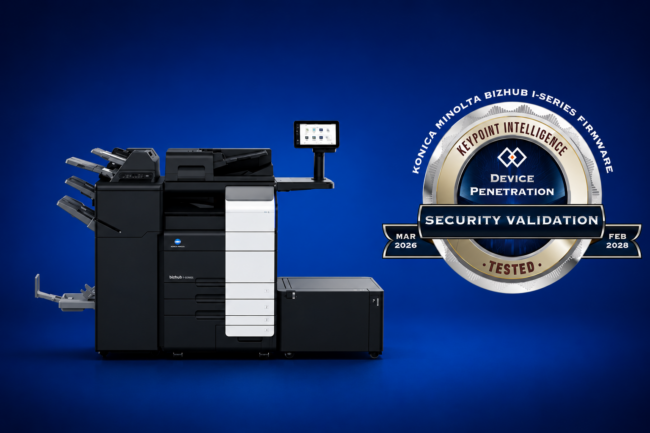 Konica Minolta bizhub i-Series ottiene il premio per la sicurezza